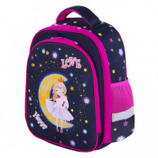 Ранец BRAUBERG KIDS STANDARD, 2 отделения, Moon girl, 36х28х14 см, 271387