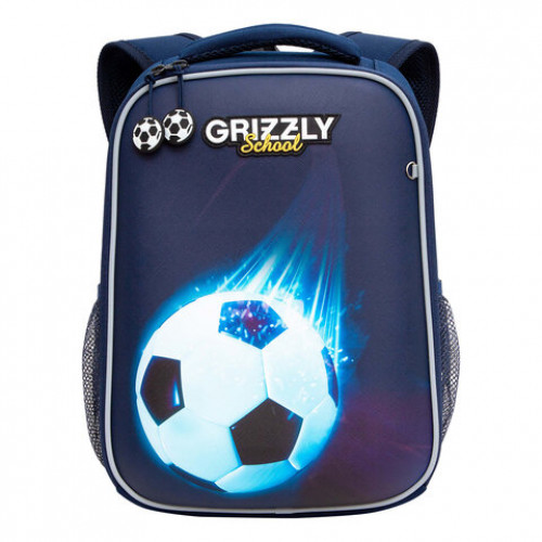 Ранец GRIZZLY анатомическая спинка, облегченный, для мальчиков, FOOTBALL, 37х26х16 см, RAw-397-3/1