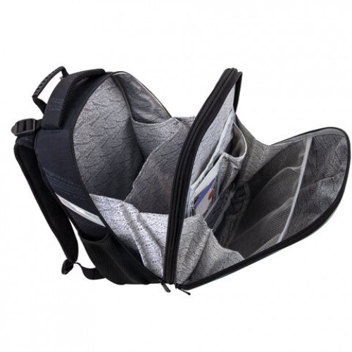 Ранец BRAUBERG UP, 2 отделения, с брелоком, Speedometer, 36х28х15 см, 274666