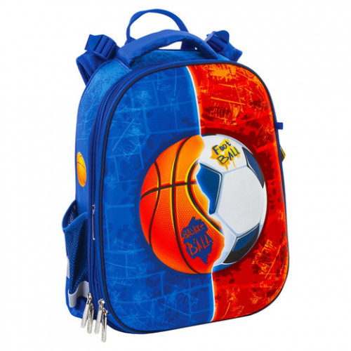 Ранец ЮНЛАНДИЯ EXTRA, с дополнительным объемом, Sports ball, 38x29x18 см, 228802