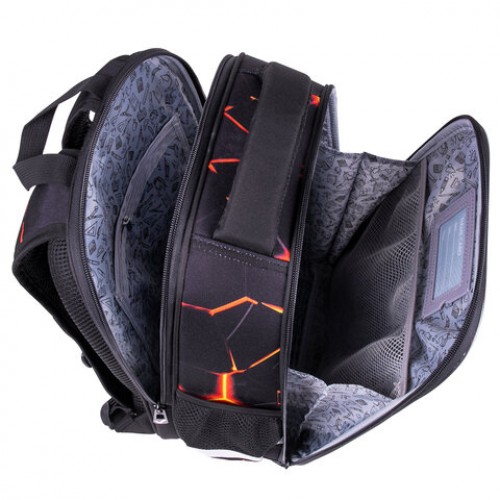 Ранец BRAUBERG FIT, 2 отделения, Keep out, 38х27х14 см, 270617