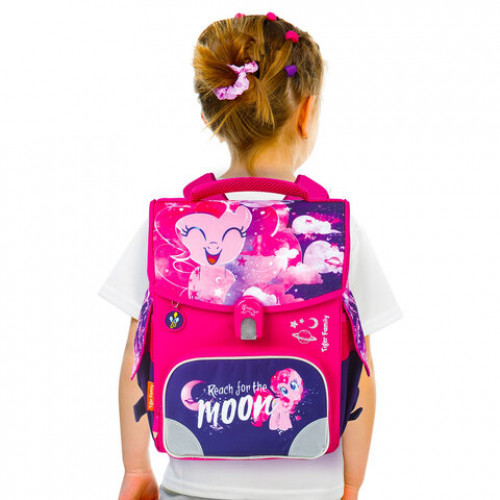 Ранец TIGER FAMILY для начальной школы, Jolly, Pinkie Pie, ЛИЦЕНЗИЯ, 36х31х19 см, 228972, TGJL-016A