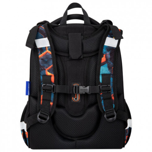 Ранец BRAUBERG ORIGINAL, 2 отделения, с брелком, Hot spill, 38х29х16 см, 274405