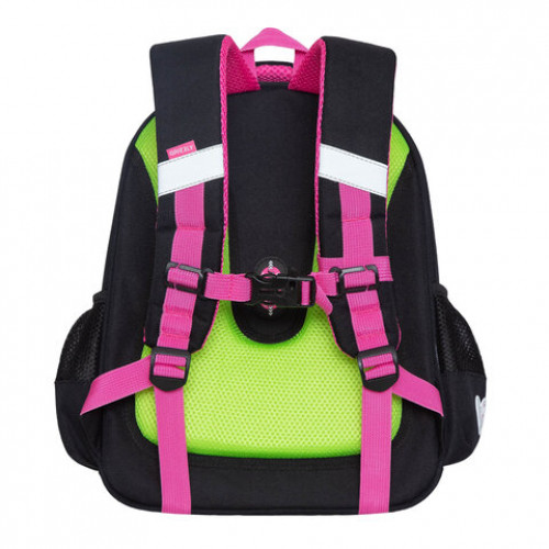 Ранец GRIZZLY анатомическая спинка, c брелоком, для девочек, AVOCADO LOVE, 36х28х20 см, RAz-286-11/1