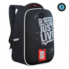 Ранец GRIZZLY анатомическая спинка, облегченный, для мальчиков, JUST LIVE, 37х26х16 с, RAw-397-10/1 Ранец GRIZZLY анатомическая спинка, облегченный, для мальчиков, JUST LIVE, 37х26х16 с, RAw-397-10/1