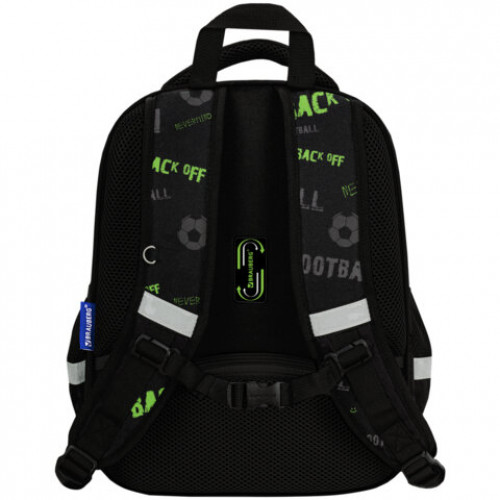 Ранец BRAUBERG FIT, 2 отделения, Mesh goal, 3D-панель, 38х27х14 см, 274384