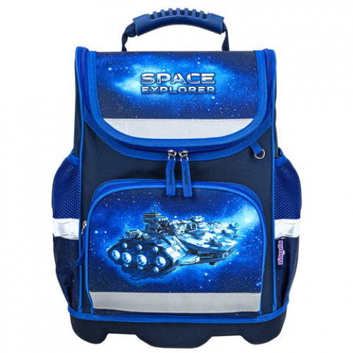 Ранец ЮНЛАНДИЯ WISE для начальной школы, Space explorer, 37x29х15 см, 270588