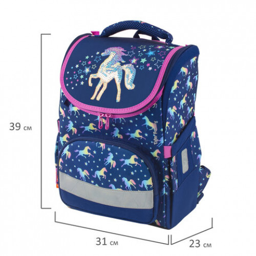 Ранец TIGER FAMILY для начальной школы, Earnest, Rainbow Horse, 39х31х23 см, 228916, TGET-016A
