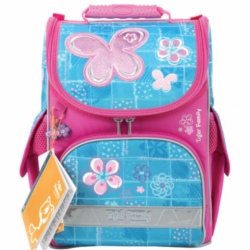 Ранец TIGER FAMILY для начальной школы, Nature Quest, Bubbly Butterfly, 35х31х19 см, 270207