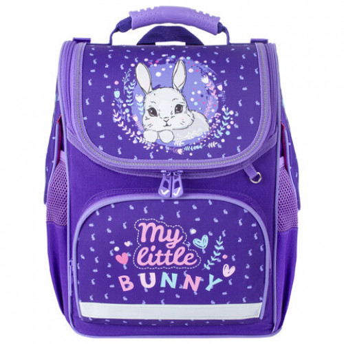 Ранец BRAUBERG STYLE c эргономичной спинкой, Bunny, 35х28х18 см, 229923