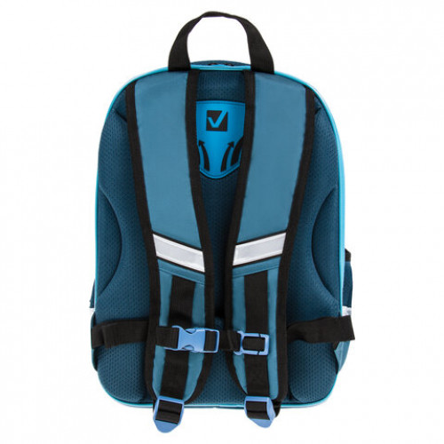 Ранец BRAUBERG QUADRO, 3 отделения, с брелком, Speed power, 37х28х18 см, 229955