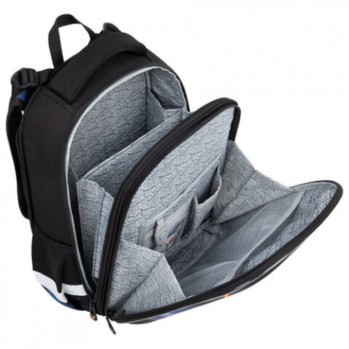 Ранец BRAUBERG ORIGINAL, 2 отделения, с брелком, Tunnel car, 38х29х16 см, 274406