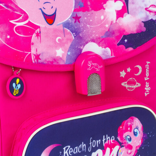 Ранец TIGER FAMILY для начальной школы, Jolly, Pinkie Pie, ЛИЦЕНЗИЯ, 36х31х19 см, 228972, TGJL-016A