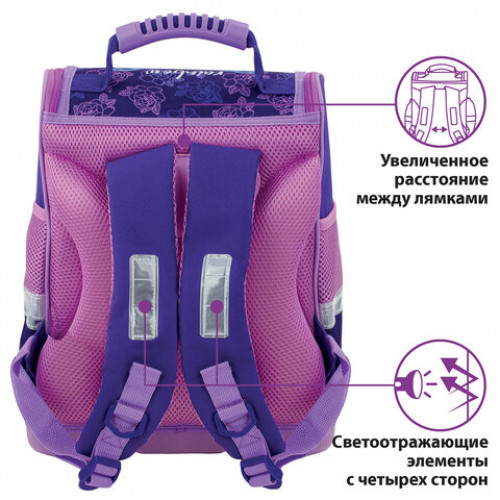 Ранец ЮНЛАНДИЯ WISE для начальной школы, Dreams, 37х29х15 см, 229944