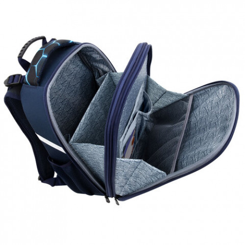 Ранец BRAUBERG UP, 2 отделения, с брелоком, Game battle, 36х28х15 см, 274668