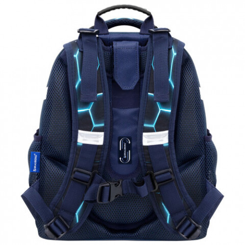 Ранец BRAUBERG UP, 2 отделения, с брелоком, Game battle, 36х28х15 см, 274668