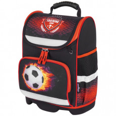 Ранец ЮНЛАНДИЯ WISE, 1 отделение, 3 кармана, устойчивое дно, Football camp, 37x29х15 см, 271400