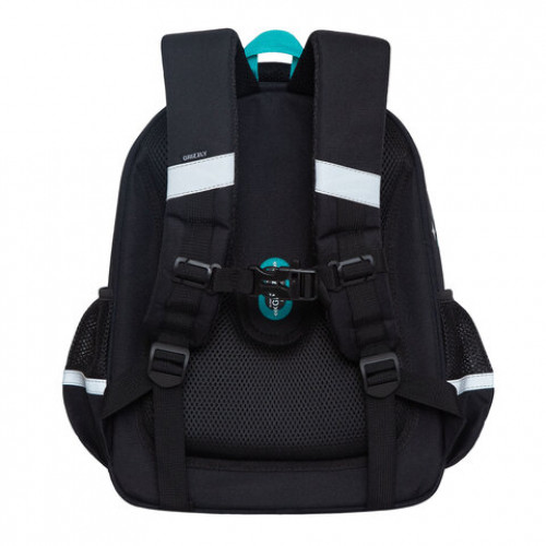 Ранец GRIZZLY анатомическая спинка, c брелоком, для девочек, STAR CAT, 36х28х20 см, RAz-286-12/1