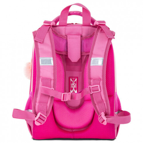 Ранец BRAUBERG SHINY, 2 отделения, Honey bunny, 36х28х14 см, 270695