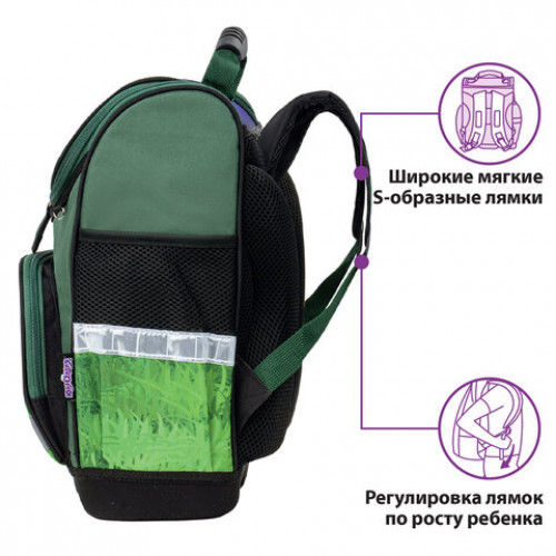 Ранец ЮНЛАНДИЯ WISE для начальной школы, Play football, 37х29х15 см, 229949