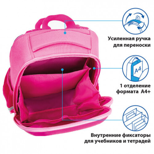 Ранец ПИФАГОР EVA BASIC, 1 отделение, Trip to Paris, 39х30х16 см, 229937