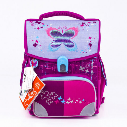 Ранец TIGER FAMILY для начальной школы, Jolly, Playful Butterfly, 36х31х19 см, 228909, TGJL-036A