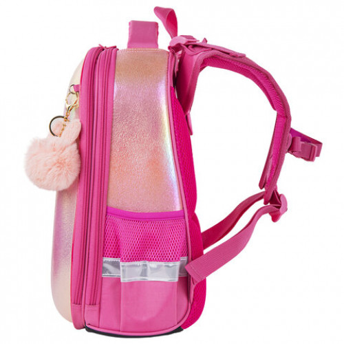 Ранец BRAUBERG SHINY, 2 отделения, Honey bunny, 36х28х14 см, 270695