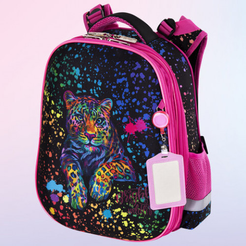 Ранец ЮНЛАНДИЯ EXTRA, с дополнительным объемом, Bright wildlife, 38х29х18 см, 270676