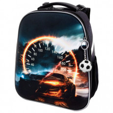 Ранец BRAUBERG UP, 2 отделения, с брелоком, Speedometer, 36х28х15 см, 274666