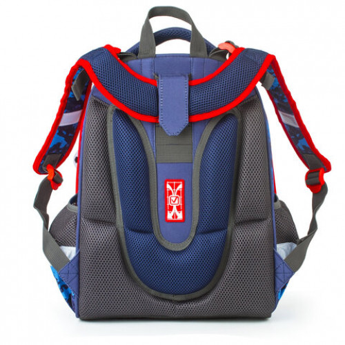 Ранец BRAUBERG PREMIUM, 2 отделения, с брелком, Football, 38х29х16 см, 228782