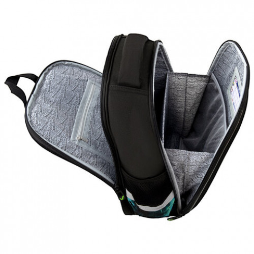 Ранец BRAUBERG FIT, 2 отделения, Neon gamepad, 3D-панель, 38х27х14 см, 274385