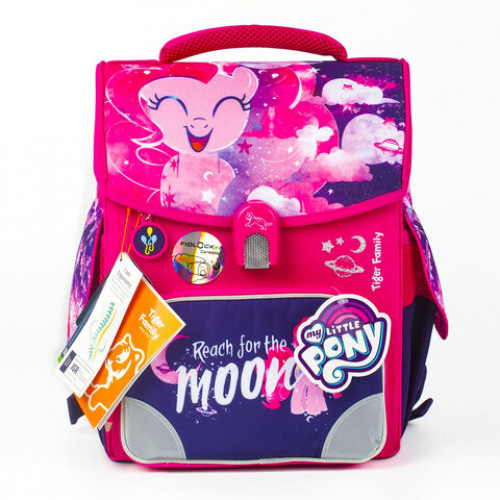 Ранец TIGER FAMILY для начальной школы, Jolly, Pinkie Pie, ЛИЦЕНЗИЯ, 36х31х19 см, 228972, TGJL-016A