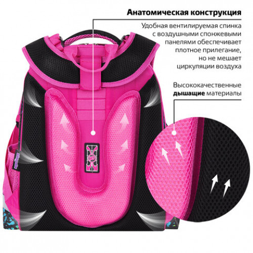 Ранец ЮНЛАНДИЯ EXTRA, с дополнительным объемом, Bright wildlife, 38х29х18 см, 270676