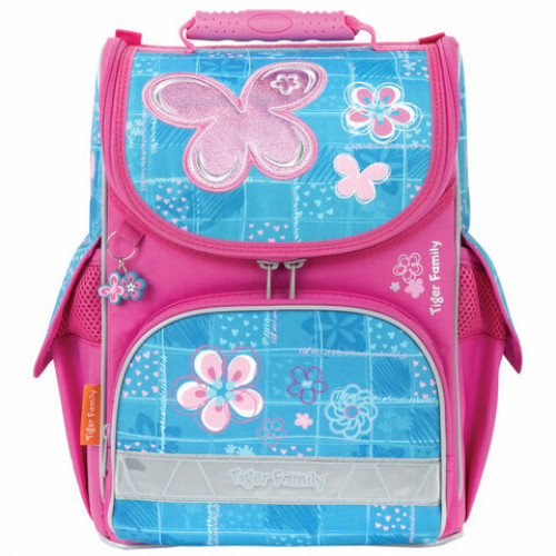 Ранец TIGER FAMILY для начальной школы, Nature Quest, Bubbly Butterfly, 35х31х19 см, 270207