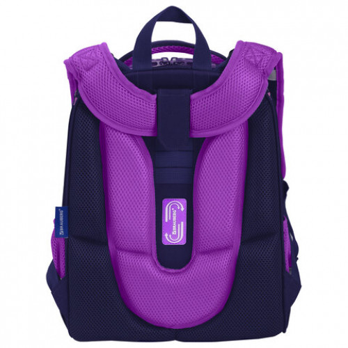 Ранец BRAUBERG PREMIUM, 2 отделения, с брелком, Shining butterflies, блестки, 38х29х16 см, 274393