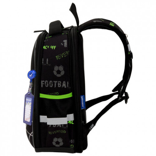 Ранец BRAUBERG FIT, 2 отделения, Mesh goal, 3D-панель, 38х27х14 см, 274384