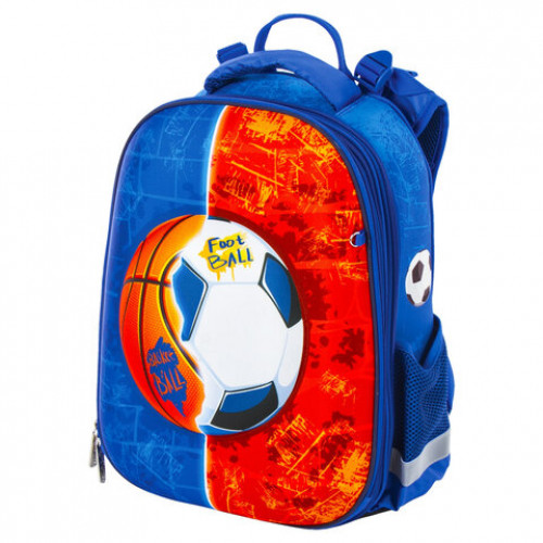 Ранец ЮНЛАНДИЯ EXTRA, с дополнительным объемом, Sports ball, 38x29x18 см, 228802