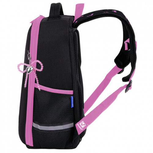 Ранец BRAUBERG LIGHT, 1 отделение, с брелоком, Стильный бант, 36х26х13 см, 274386