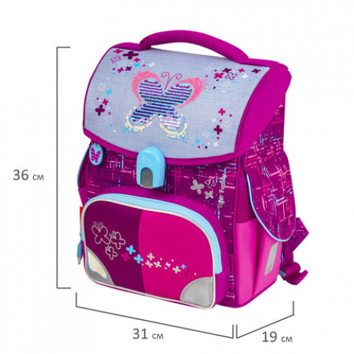 Ранец TIGER FAMILY для начальной школы, Jolly, Playful Butterfly, 36х31х19 см, 228909, TGJL-036A
