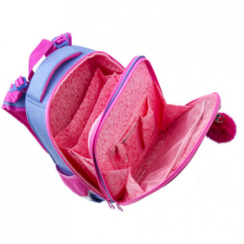 Ранец BRAUBERG PREMIUM, 2 отделения, с брелком, Hummingbird, 38х29х18 см, 227821