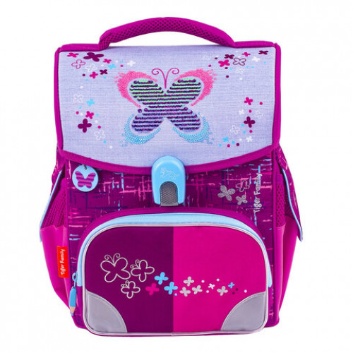 Ранец TIGER FAMILY для начальной школы, Jolly, Playful Butterfly, 36х31х19 см, 228909, TGJL-036A