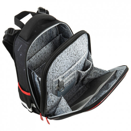 Ранец BRAUBERG PREMIUM, 2 отделения, с брелком, Next level, 3D панель, 38х29х16 см, 270597
