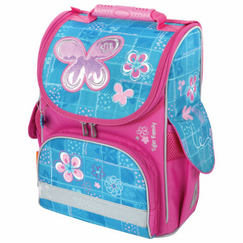 Ранец TIGER FAMILY для начальной школы, Nature Quest, Bubbly Butterfly, 35х31х19 см, 270207