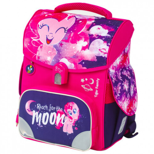 Ранец TIGER FAMILY для начальной школы, Jolly, Pinkie Pie, ЛИЦЕНЗИЯ, 36х31х19 см, 228972, TGJL-016A