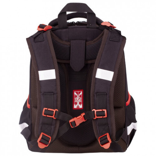 Ранец BRAUBERG PREMIUM, 2 отделения, с брелком, Street racing, 38х29х16 см, 229904