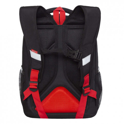 Ранец GRIZZLY анатомическая спинка, облегченный, для мальчиков, RED CAR, 37х26х16 см, RAw-397-4/3