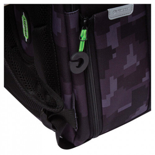 Ранец GRIZZLY анатомическая спинка, с бейджем, для мальчиков, CUBES, 36х29х18 см, RAf-593-5/1