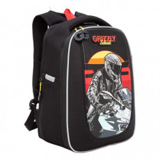 Ранец GRIZZLY анатомическая спинка, для мальчиков, MOTO RACER, 36х29х18 см, RAf-393-5/1 Ранец GRIZZLY анатомическая спинка, для мальчиков, MOTO RACER, 36х29х18 см, RAf-393-5/1