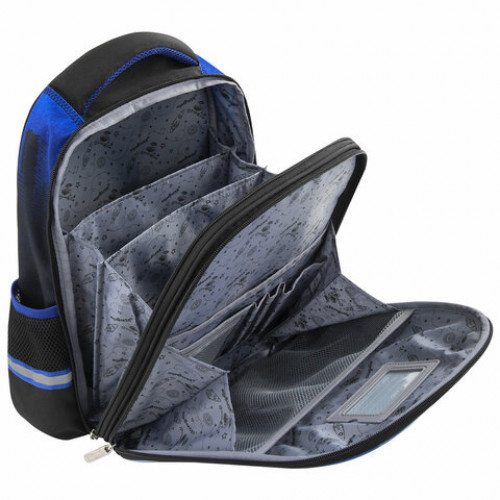 Ранец ЮНЛАНДИЯ LIGHT, 2 отделения, Speedy car, 38х29х16 см, 270608
