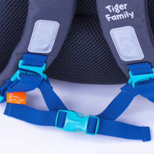 Ранец TIGER FAMILY для начальной школы, Nature Quest, Metal Dino, 35х31х19 см, 228877, TGNQ-054A
